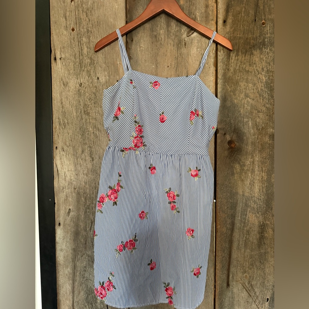 Everly Blue and White Striped Dress